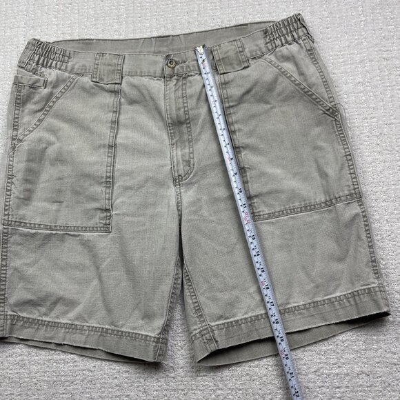 VTG Hook Tackle Shorts Size 38 Grey/off-White High Rise Cargo Fishing Outdoors - Picture 7 of 13